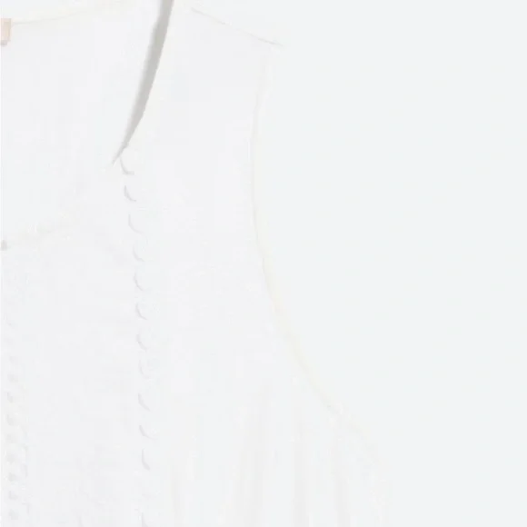 SKIES ARE BLUE- Airika Woven Lace Front Knit Top. Size small. - Picture 5 of 5